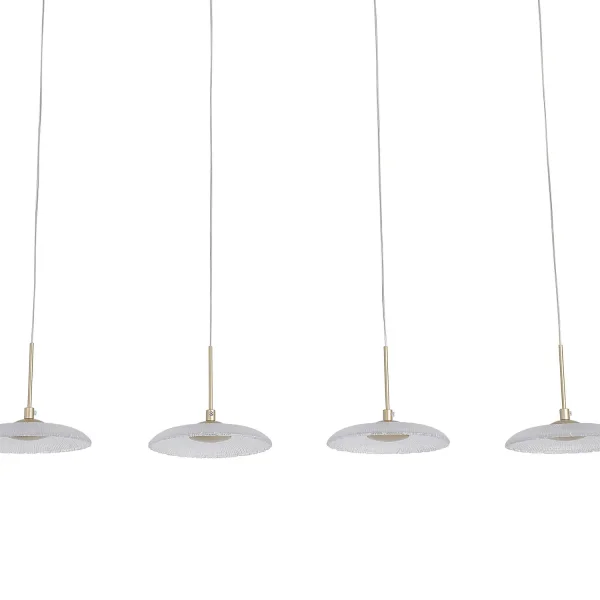 LAMPADA A SOSPENSIONE LED 4 LUCI 25W REGOLABILE ORO SORIN