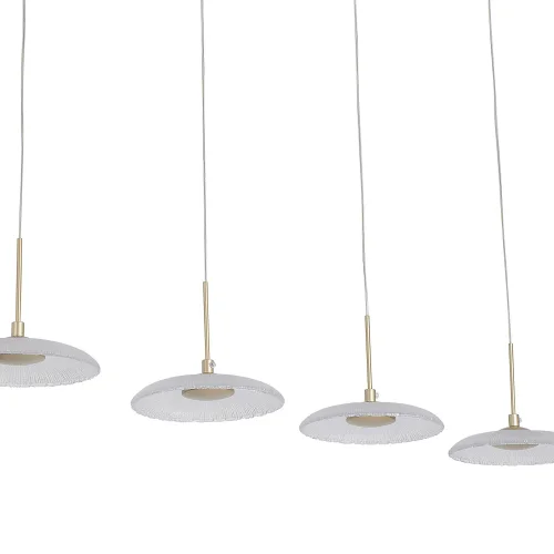 LAMPADA A SOSPENSIONE LED 4 LUCI 25W REGOLABILE ORO SORIN