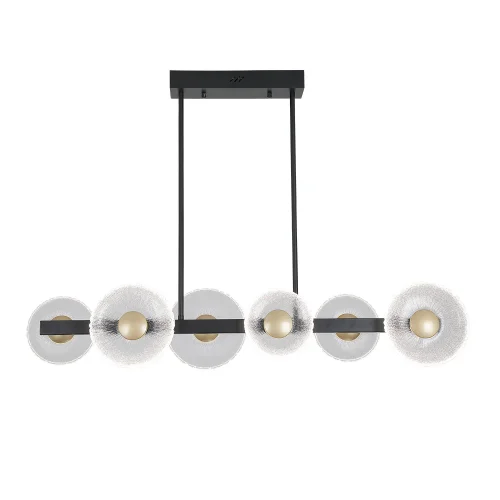 LAMPADA A SOSPENSIONE LED 6 LUCI 41W DIMMERABILE NERA SORIN