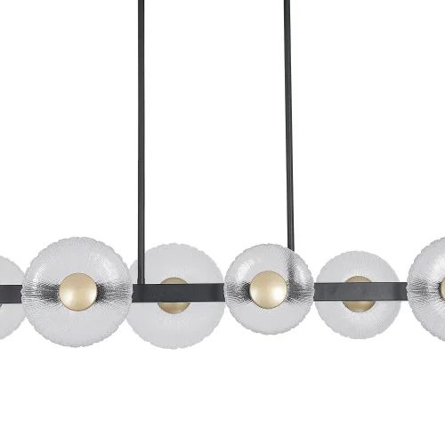 LAMPADA A SOSPENSIONE LED 6 LUCI 41W DIMMERABILE NERA SORIN
