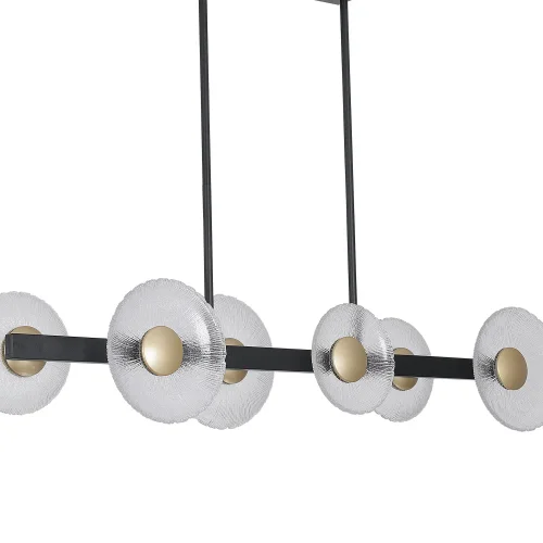 LAMPADA A SOSPENSIONE LED 6 LUCI 41W DIMMERABILE NERA SORIN