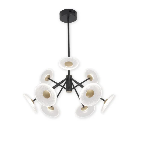 LAMPADA A SOSPENSIONE LED 9 LUCI 60W DIMMERABILE NERA SORIN 2