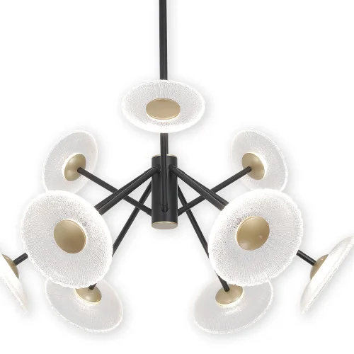 LAMPADA A SOSPENSIONE LED 9 LUCI 60W DIMMERABILE NERA SORIN