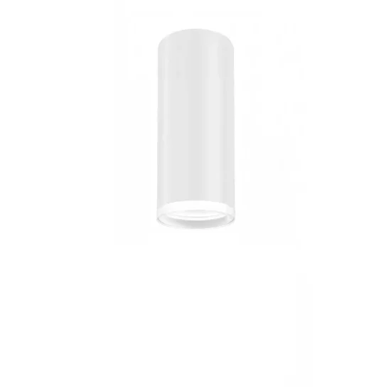 FARETTO A SUPERFICIE CILINDRICO BIANCO GU10 16,5 CM CON ANELLO