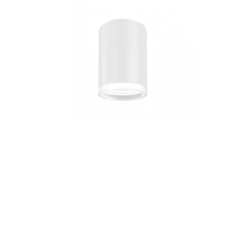 FARETTO A SUPERFICIE CILINDRICO BIANCO GU10 8 CM CON ANELLO
