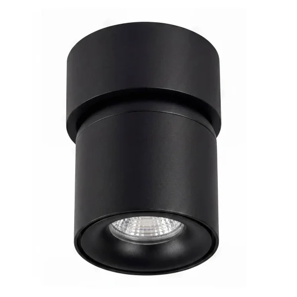 FARETTO DA SUPERFICIE ORIENTABILE Ø9,5CM NERO GU10