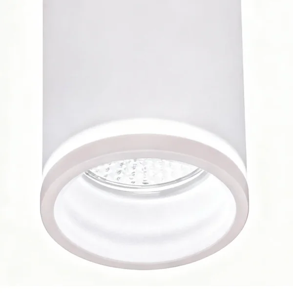 FARETTO DA SUPERFICIE CON DIFFUSORE Ø6CM GU10 BIANCO