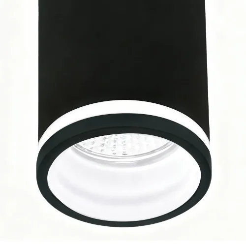 FARETTO DA SUPERFICIE CON DIFFUSORE Ø6CM GU10 NERO