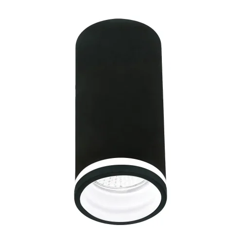FARETTO DA SUPERFICIE CON DIFFUSORE Ø6CM GU10 NERO