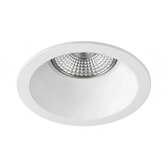 FARETTO DA INCASSO FISSO Ø9CM IN ALLUMINIO BIANCO GU10