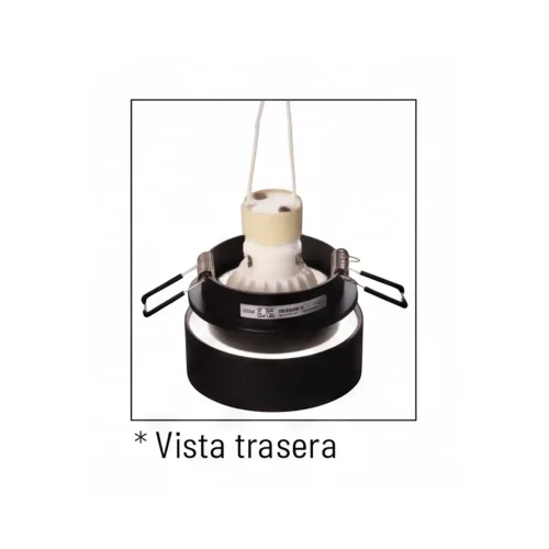 FARETTO DA INCASSO CON RETROILLUMINAZIONE Ø8 CM BIANCO IP44
