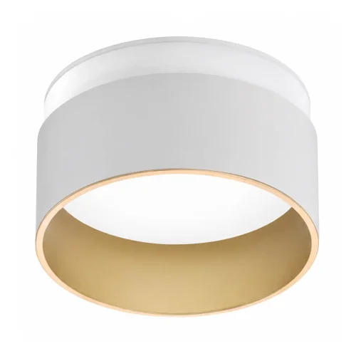 FARETTO DA INCASSO CON RETROILLUMINAZIONE Ø8CM BIANCO/ORO IP44