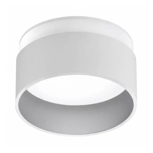 FARETTO DA INCASSO CON RETROILLUMINAZIONE Ø8CM BIANCO/ARGENTO IP44
