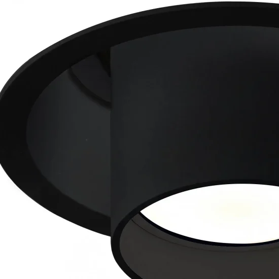 FARETTO INCASSATO ORIENTABILE NERO GU10 Ø10,5 CM 2