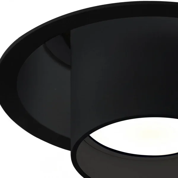 FARETTO INCASSATO ORIENTABILE NERO GU10 Ø10,5 CM