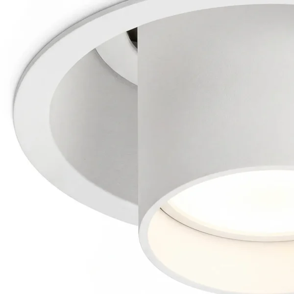FARETTO DA INCASSO ORIENTABILE BIANCO GU10 Ø10,5 CM
