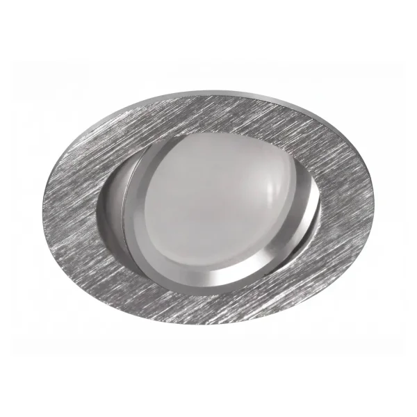 FARETTO DA INCASSO Ø8,5CM ALLUMINIO RIGATO GU10
