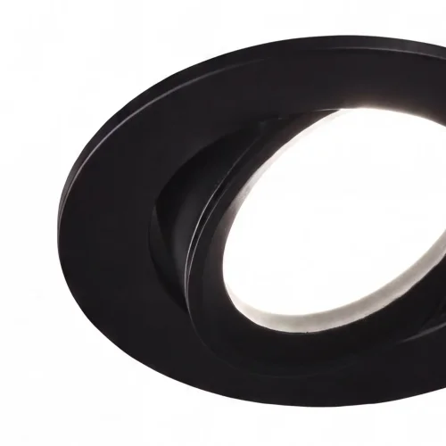 FARETTO DA INCASSO Ø8,5CM ALLUMINIO NERO GU10