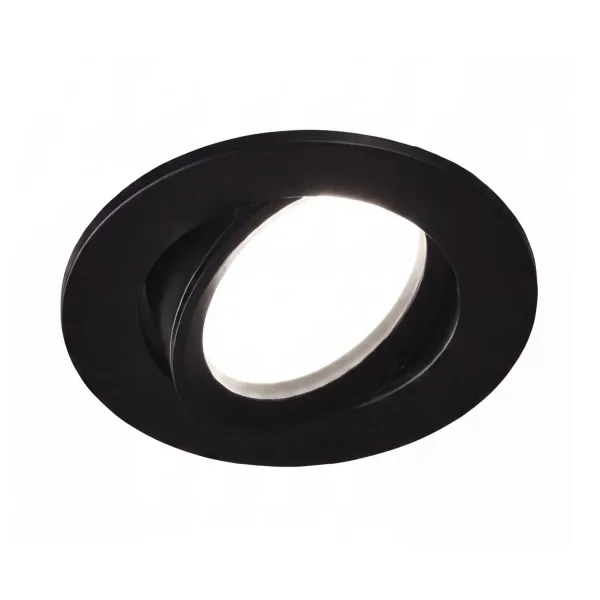 FARETTO DA INCASSO Ø8,5CM ALLUMINIO NERO GU10