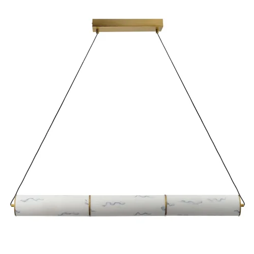 LAMPADA DA SOFFITTO LED 14W REGOLABILE IN ACCIAIO DORATO E ACRILICO EFFETTO MARMO ARIADNA