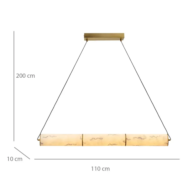 LAMPADA DA SOFFITTO LED 14W REGOLABILE IN ACCIAIO DORATO E ACRILICO EFFETTO MARMO ARIADNA