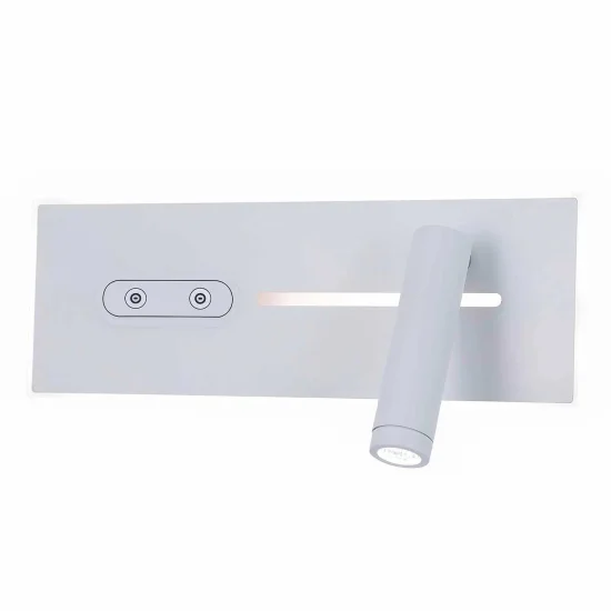 APPLIQUE DA PARETE LED 10W REGOLABILE TATTILE BIANCO ORIENTAMENTO A DESTRA 2