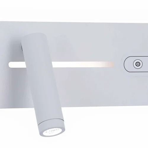 APPLIQUE DA PARETE LED 10W DIMMERABILE TATTILE BIANCO ORIENTAMENTO SINISTRO