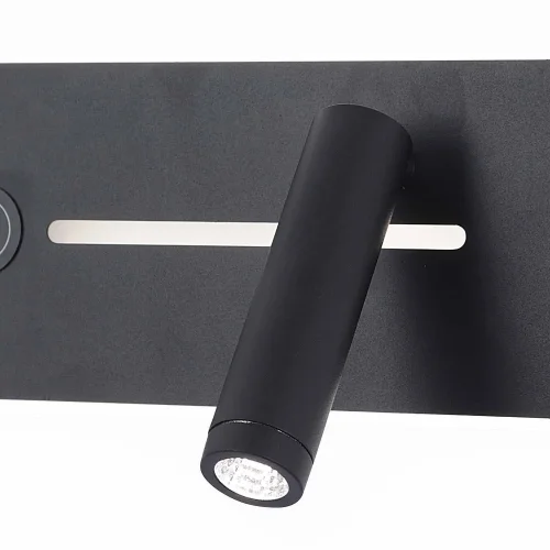 APPLIQUE LED 10W REGOLABILE TATTILE NERA ORIENTAMENTO DESTRO