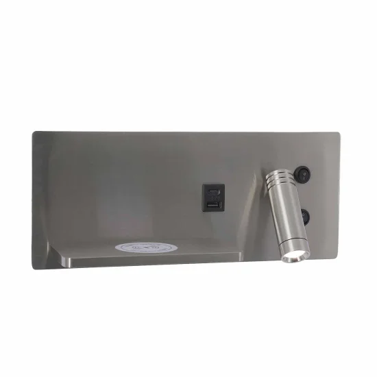 APPLIQUE LED 8W REGOLABILE TATTILE NICHEL ORIENTAMENTO DESTRO 2