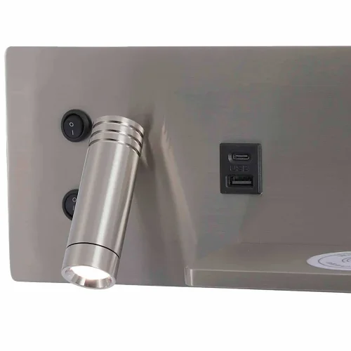 APPLIQUE LED 8W REGOLABILE TATTILE NICHEL ORIENTAMENTO SINISTRO