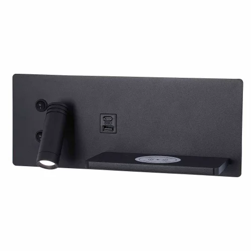 APPLIQUE LED 8W REGOLABILE TATTILE NERA ORIENTAMENTO SINISTRO