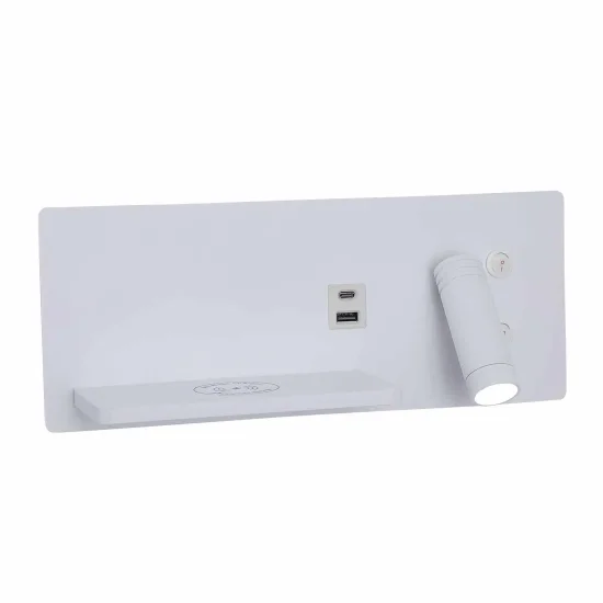 APPLIQUE LED 8W REGOLABILE TATTILE BIANCA ORIENTAMENTO DESTRO 2