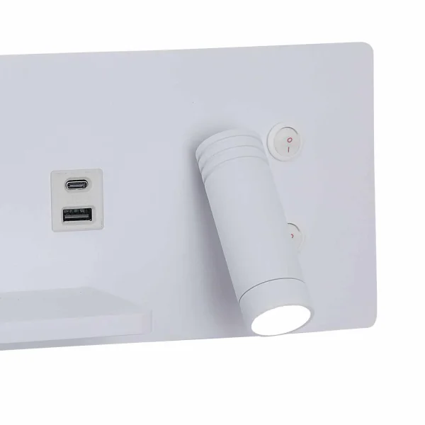 APPLIQUE LED 8W REGOLABILE TATTILE BIANCA ORIENTAMENTO DESTRO