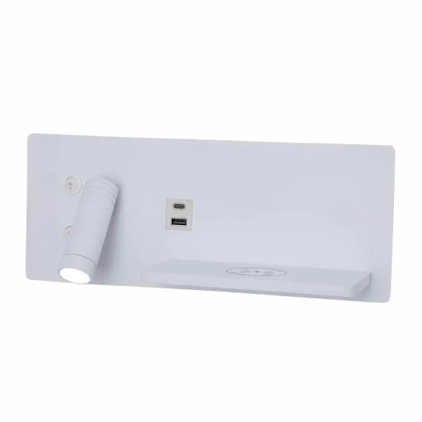 APPLIQUE LED 8W REGOLABILE TATTILE BIANCA ORIENTAMENTO SINISTRO