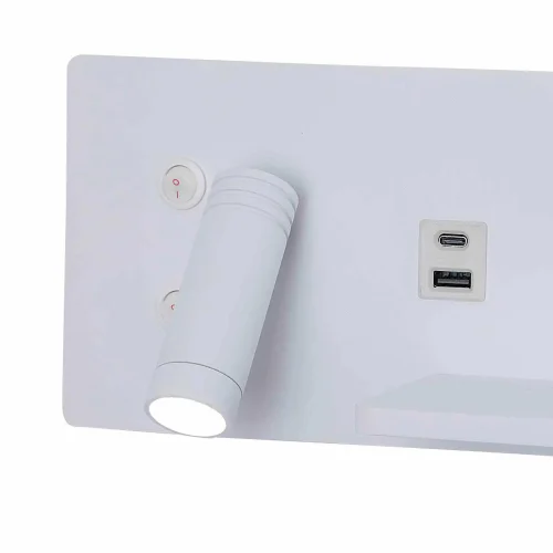 APPLIQUE LED 8W REGOLABILE TATTILE BIANCA ORIENTAMENTO SINISTRO