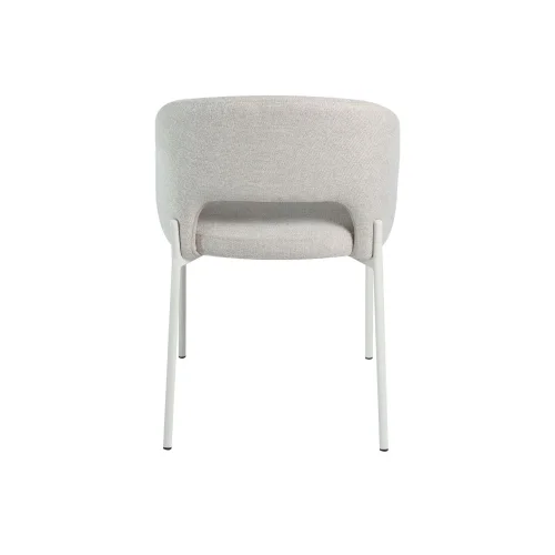 SEDIA IMBOTTITA COLOR SABBIA CON 4 GAMBE BEIGE CLOTILDE