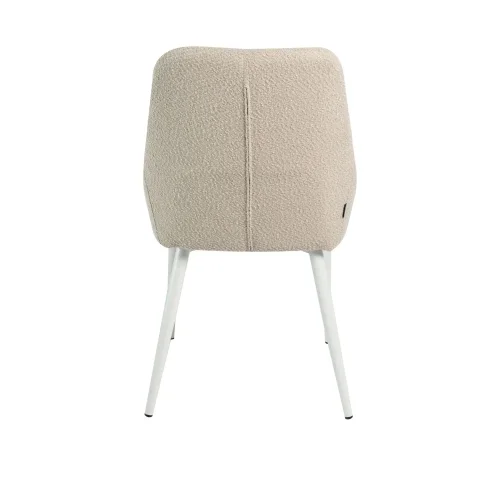 SEDIA DA PRANZO ADNEY IMBOTTITA COLOR SABBIA CON 4 GAMBE BEIGE