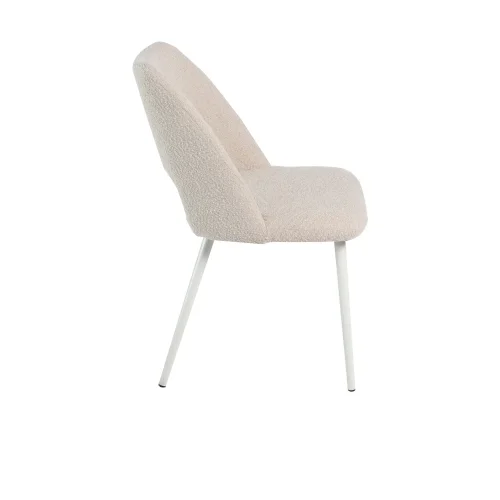 SEDIA IMBOTTITA COLOR SABBIA CON 4 GAMBE BEIGE EBONY