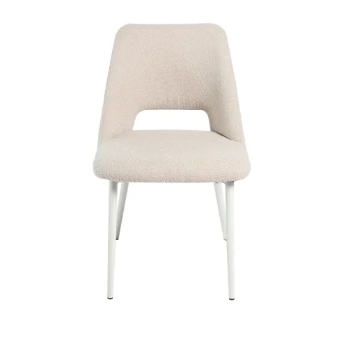 SEDIA IMBOTTITA COLOR SABBIA CON 4 GAMBE BEIGE EBONY