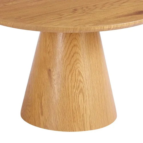 TAVOLO DA PRANZO ROTONDO IN LEGNO Ø100 CM KANADE