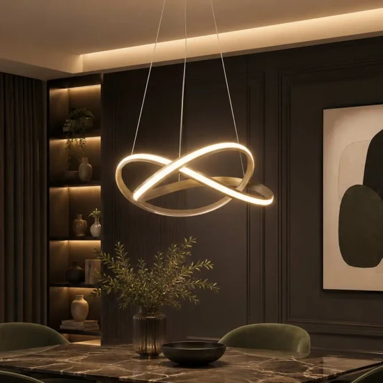 LAMPADA A SOSPENSIONE LED VALLE 37W 4000K INTENSITÀ REGOLABILE ORO