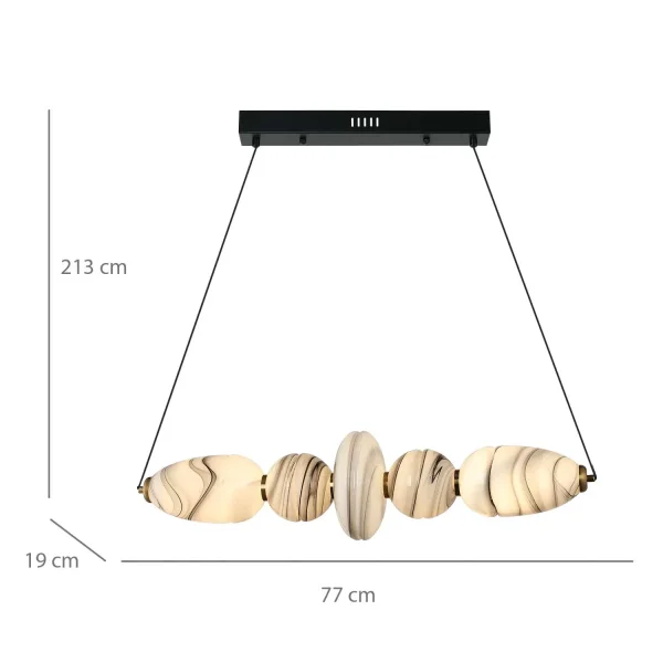 LAMPADA DA SOFFITTO LED 22W CCT EFFETTO MARMO TOSCANA