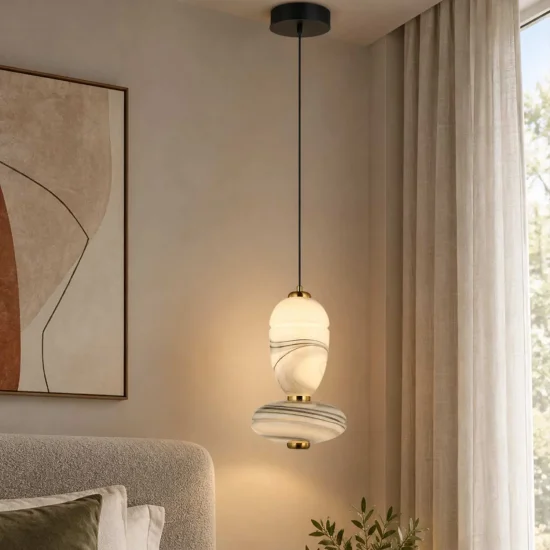LAMPADA DA SOFFITTO LED 10W CCT EFFETTO MARMO TOSCANA