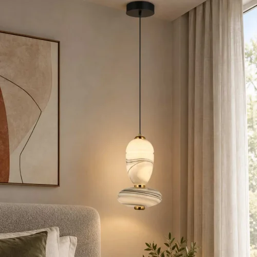 LAMPADA DA SOFFITTO LED 10W CCT EFFETTO MARMO TOSCANA