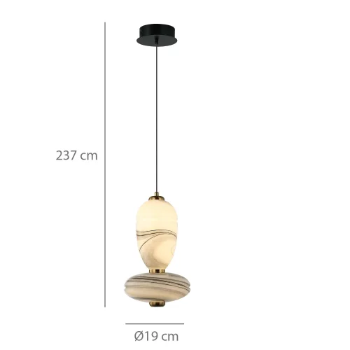 LAMPADA DA SOFFITTO LED 10W CCT EFFETTO MARMO TOSCANA