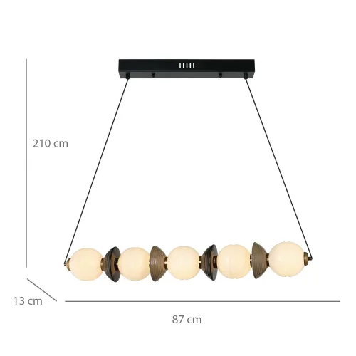 LAMPADA DA SOFFITTO LED 22W CCT CERAMICA/VETRO HATHOR