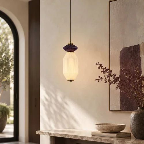 LAMPADA DA SOFFITTO LED 10W CCT CERAMICA/VETRO KIYA