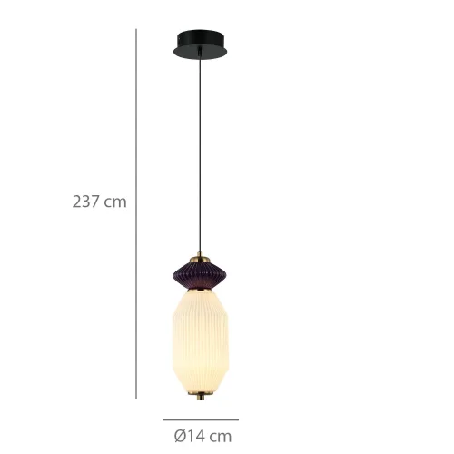 LAMPADA DA SOFFITTO LED 10W CCT CERAMICA/VETRO KIYA