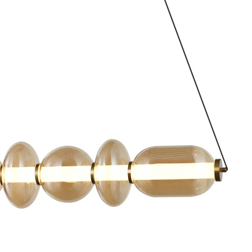LAMPADA DA SOFFITTO LED 28W CCT VETRO AMBRATO SOLENE