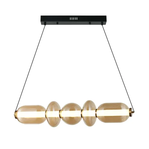 LAMPADA DA SOFFITTO LED 28W CCT VETRO AMBRATO SOLENE